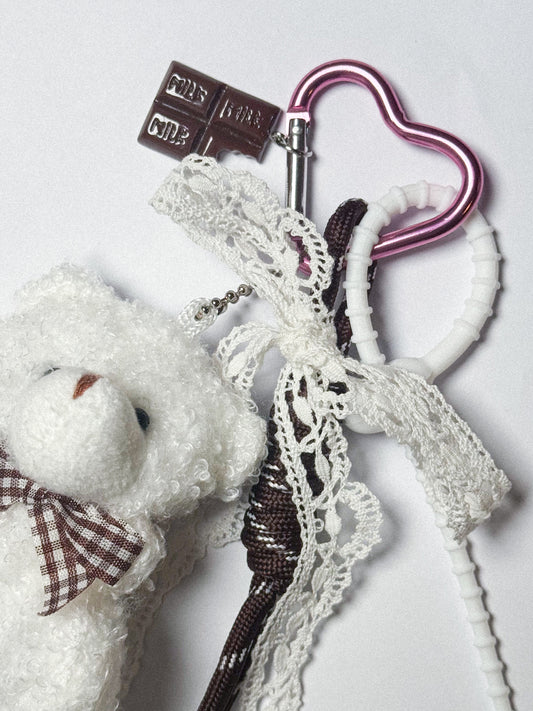 ♡ Bijou de sac ours en chocolat