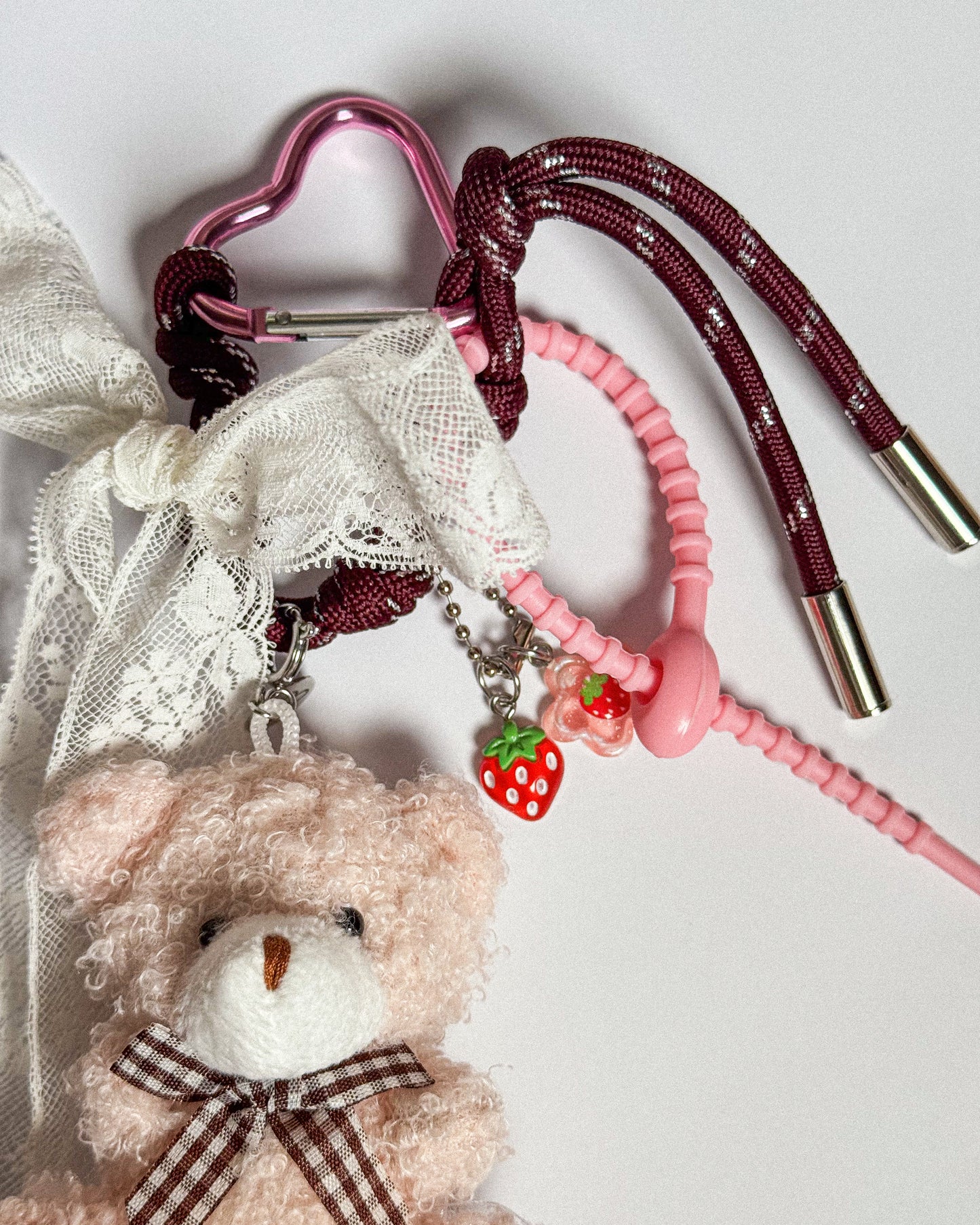 ♡ Bijou de sac ourson rose