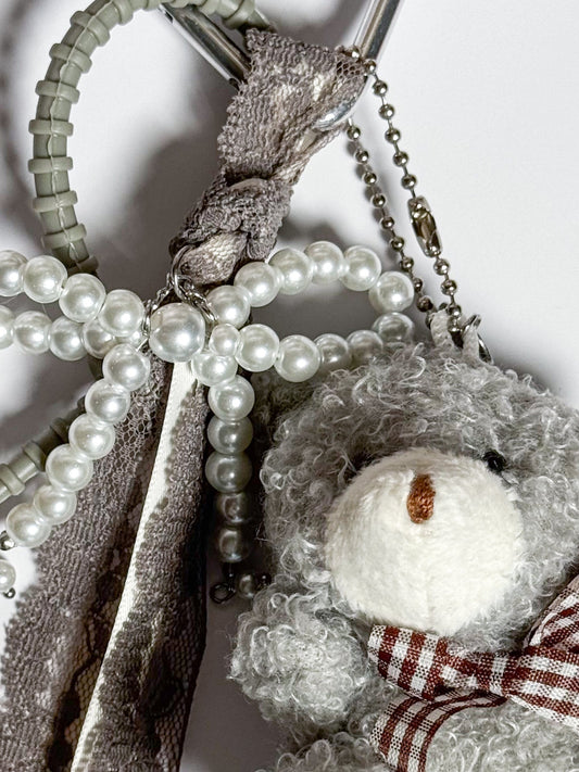 ♡ Bijou de sac ourson gris
