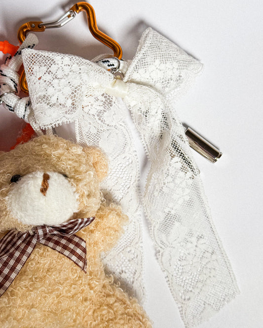 ♡ Bijou de sac ourson crème