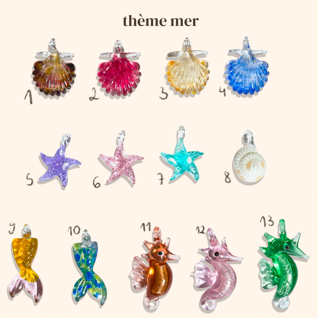 ☀️ Pendentif à enfiler Mer