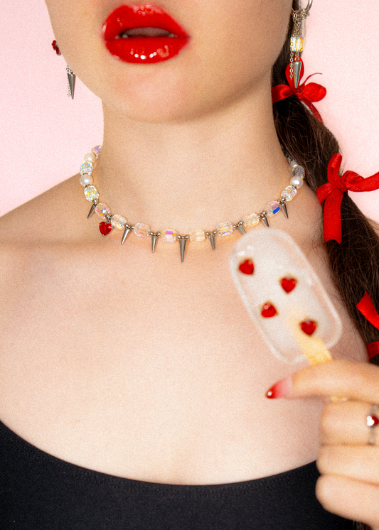 🎀 Collier spiky love