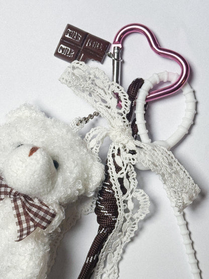 ♡ Bijou de sac ours en chocolat
