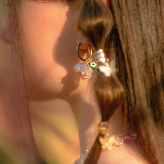 🧚🏻‍♀️ boucles d'oreilles Fée Arc-en-ciel