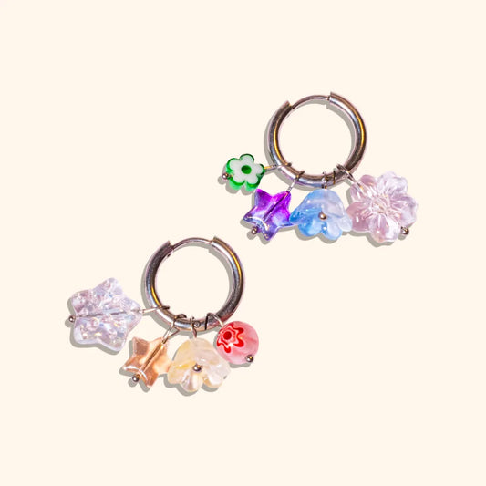 🧚🏻‍♀️ boucles d'oreilles Fée Arc-en-ciel