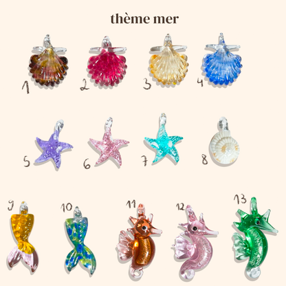 ☀️ Pendentif à enfiler Mer