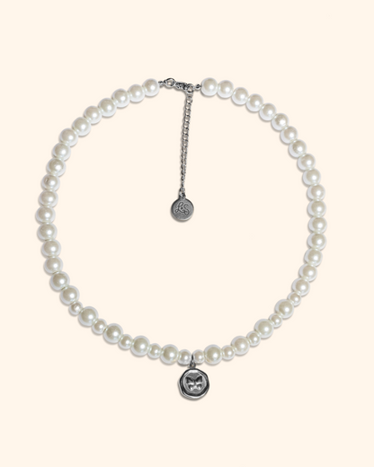 ♡ collier perles nacrées
