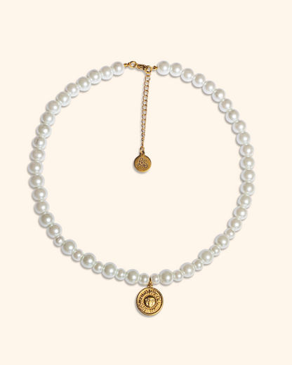 ♡ collier perles nacrées