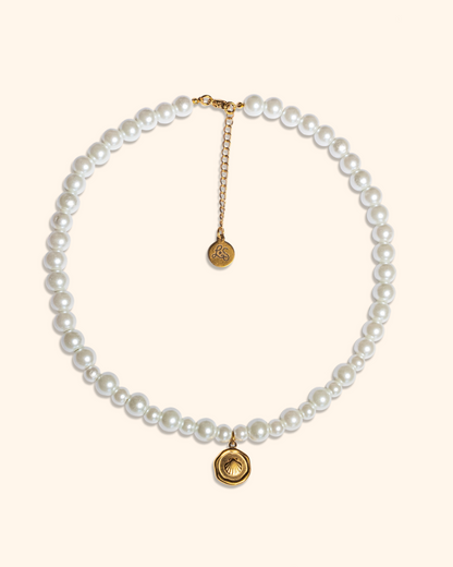 ♡ collier perles nacrées