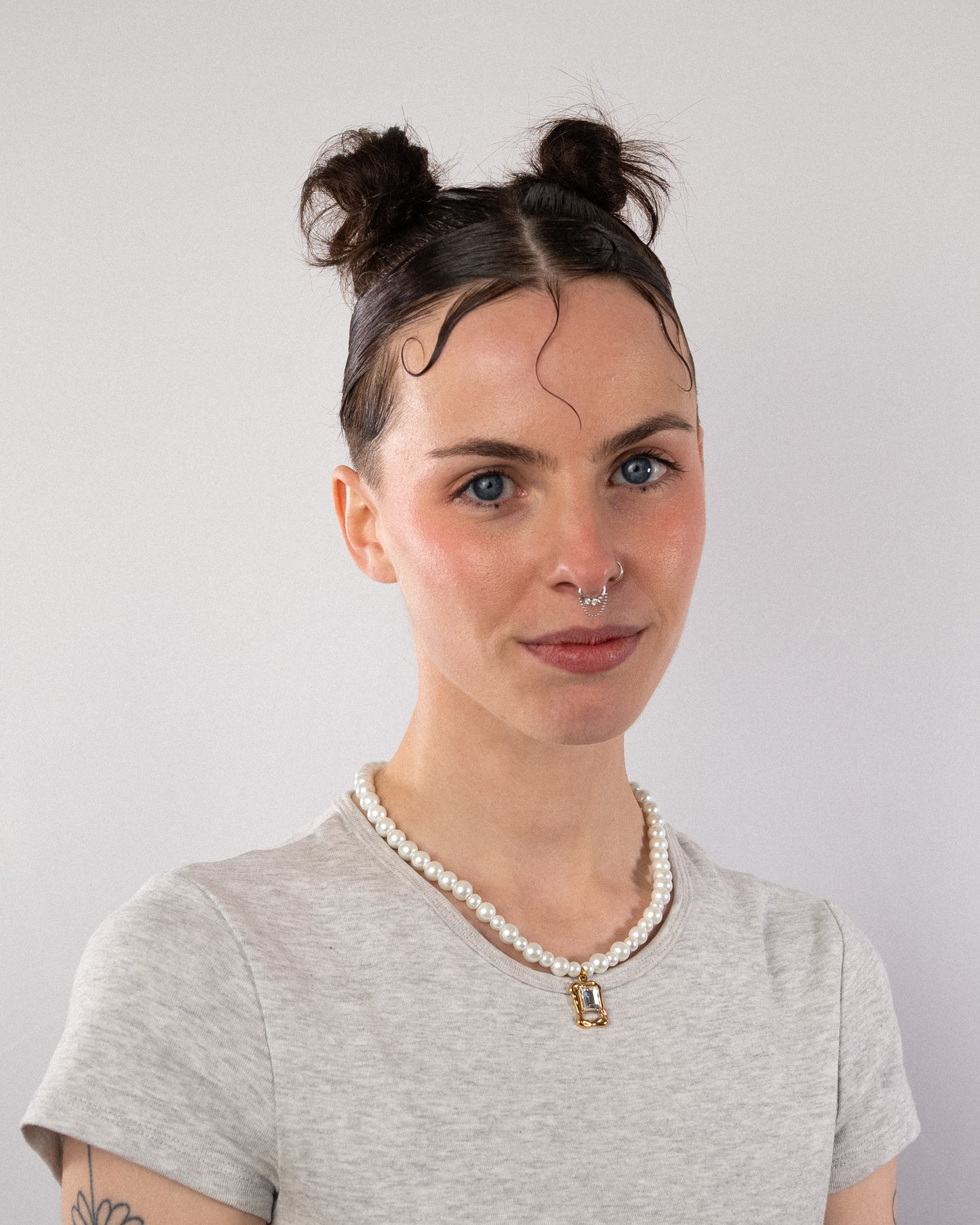 ♡ collier perles nacrées