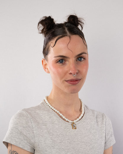 ♡ collier perles nacrées