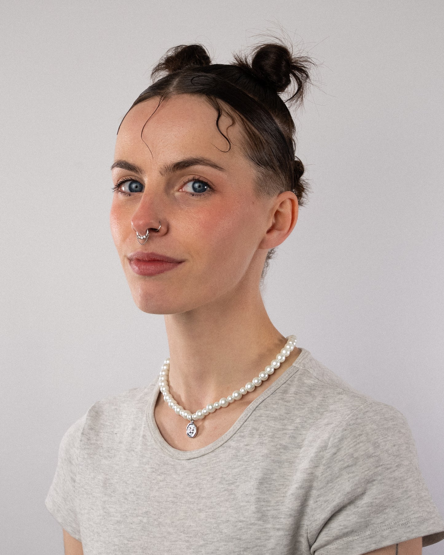 ♡ collier perles nacrées