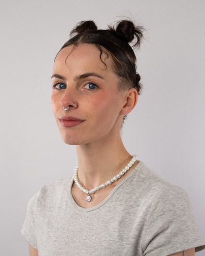♡ collier perles nacrées