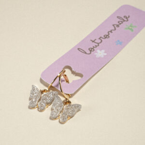 Boucle d’oreilles papillons or