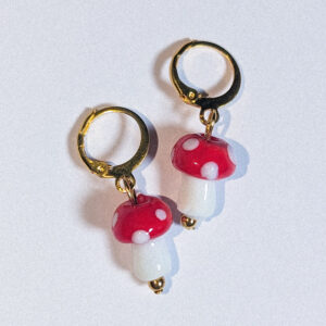 Boucles d’oreilles champignon