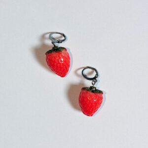 Boucles d’oreilles fraise