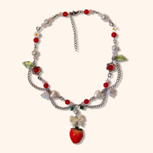 Collier fraise des bois